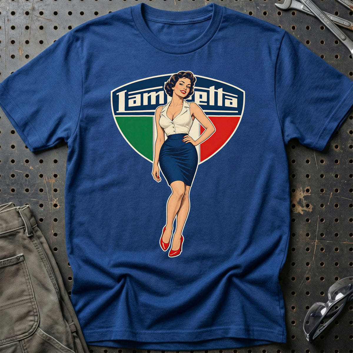 
Produktbillede af Lambretta Retro Pinup T-Shirt