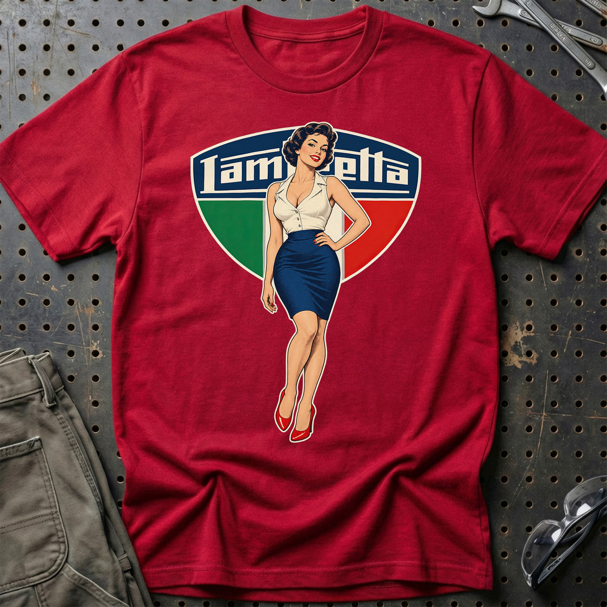 
Produktbillede af Lambretta Retro Pinup T-Shirt