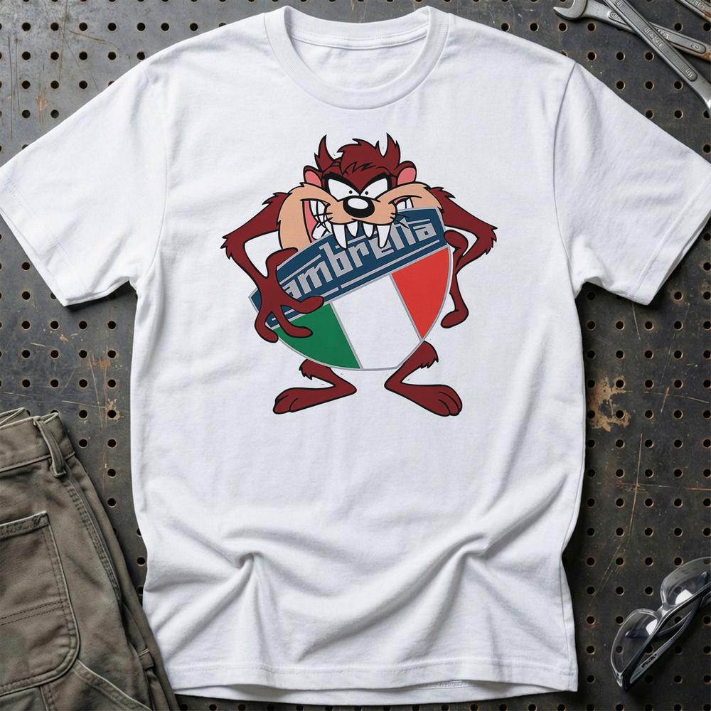 Lambretta TAZ T-Shirt-Beklædning-Lambretta-Hvid-S-Garage Culture Shop- garage - man cave - merchandise