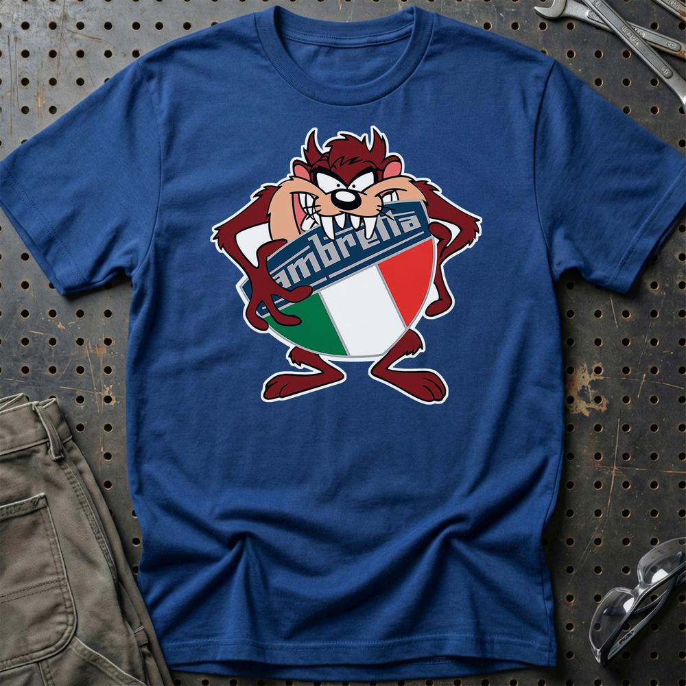 Lambretta TAZ T-Shirt-Beklædning-Lambretta-Blå Royal-S-Garage Culture Shop- garage - man cave - merchandise
