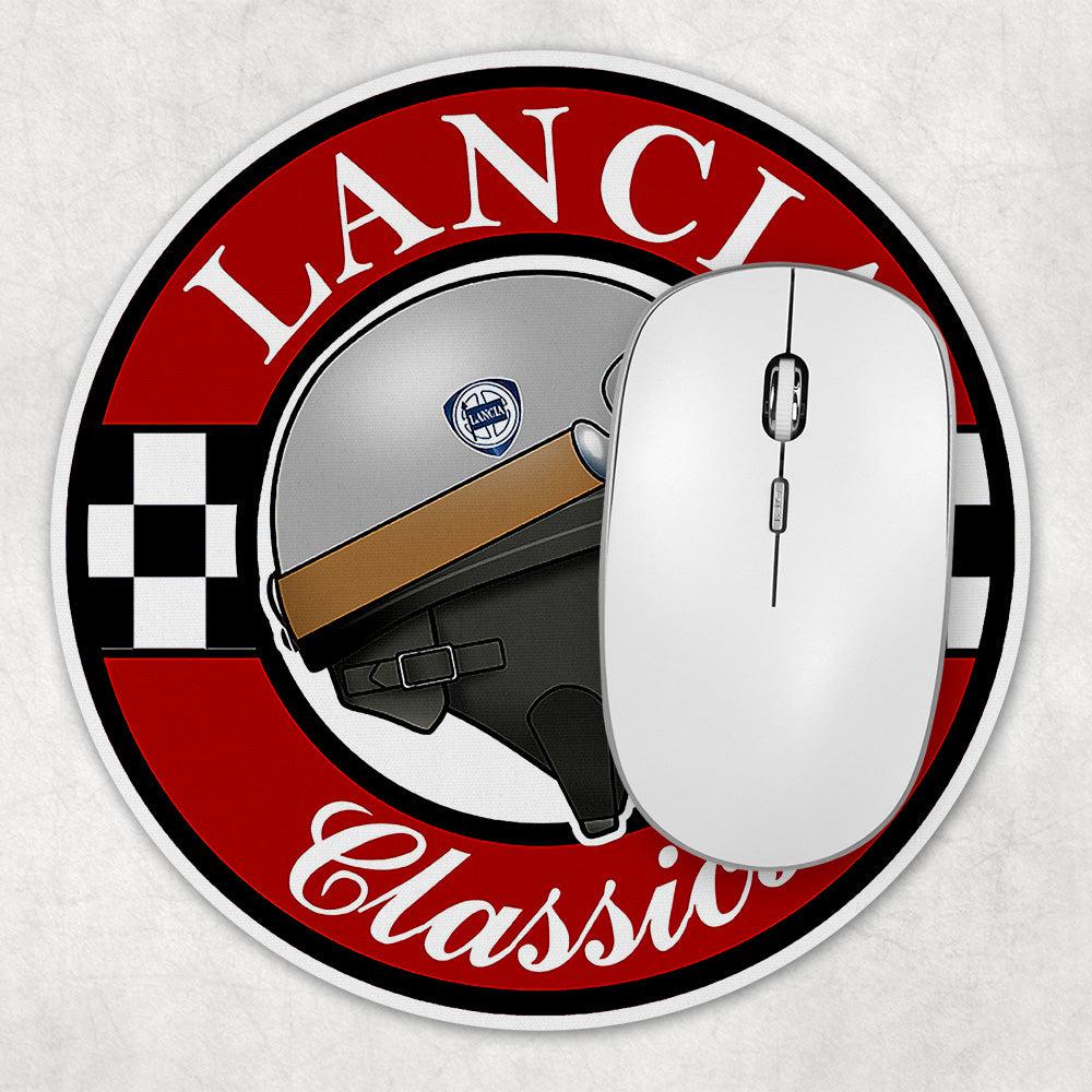 Lancia Classics Runde Skilte , Musemåtte Rundt , Kop Underlag, Underlagssæt-Runde Skilte-Lancia-Garage Culture Shop- garage - man cave - merchandise