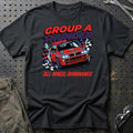 Lancia Delta Integrale Group A Thunder All-Wheel Dominance T-Shirt-Beklædning-Lancia-Sort-S-Garage Culture Shop- garage - man cave - merchandise