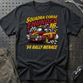 Lancia Fulvia Squadra Corse Thunder V4 Rally Menace T-Shirt-Beklædning-Lancia-Sort-S-Garage Culture Shop- garage - man cave - merchandise