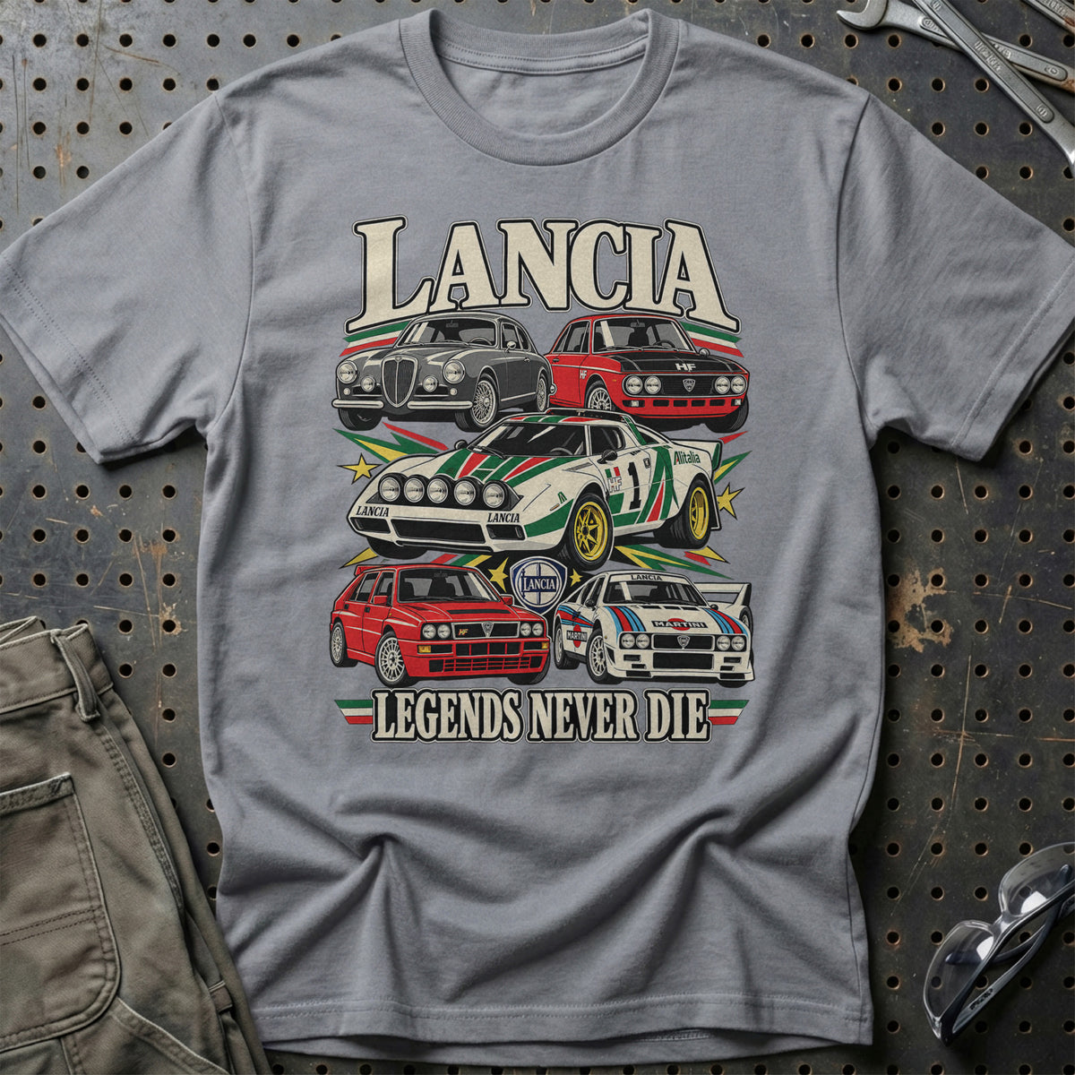 
Produktbillede af Lancia Legends Never Die T-Shirt