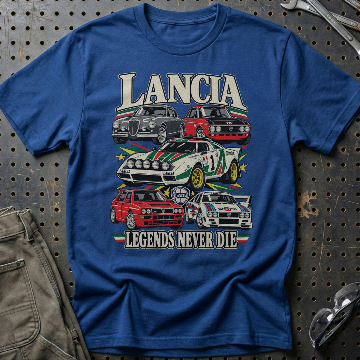 
Produktbillede af Lancia Legends Never Die T-Shirt