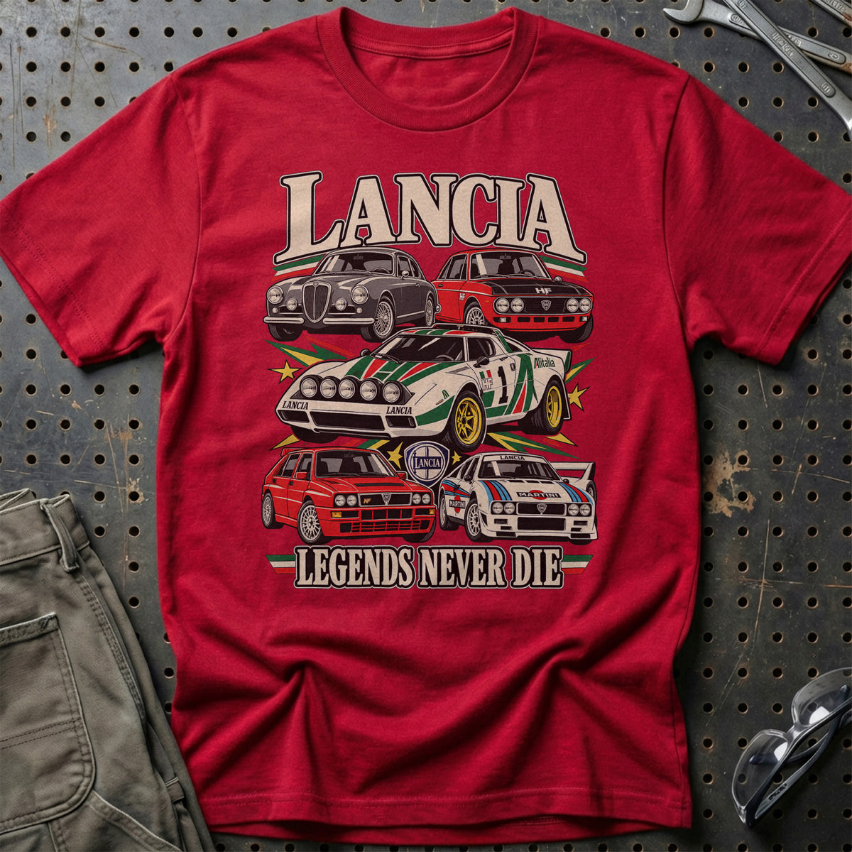 
Produktbillede af Lancia Legends Never Die T-Shirt