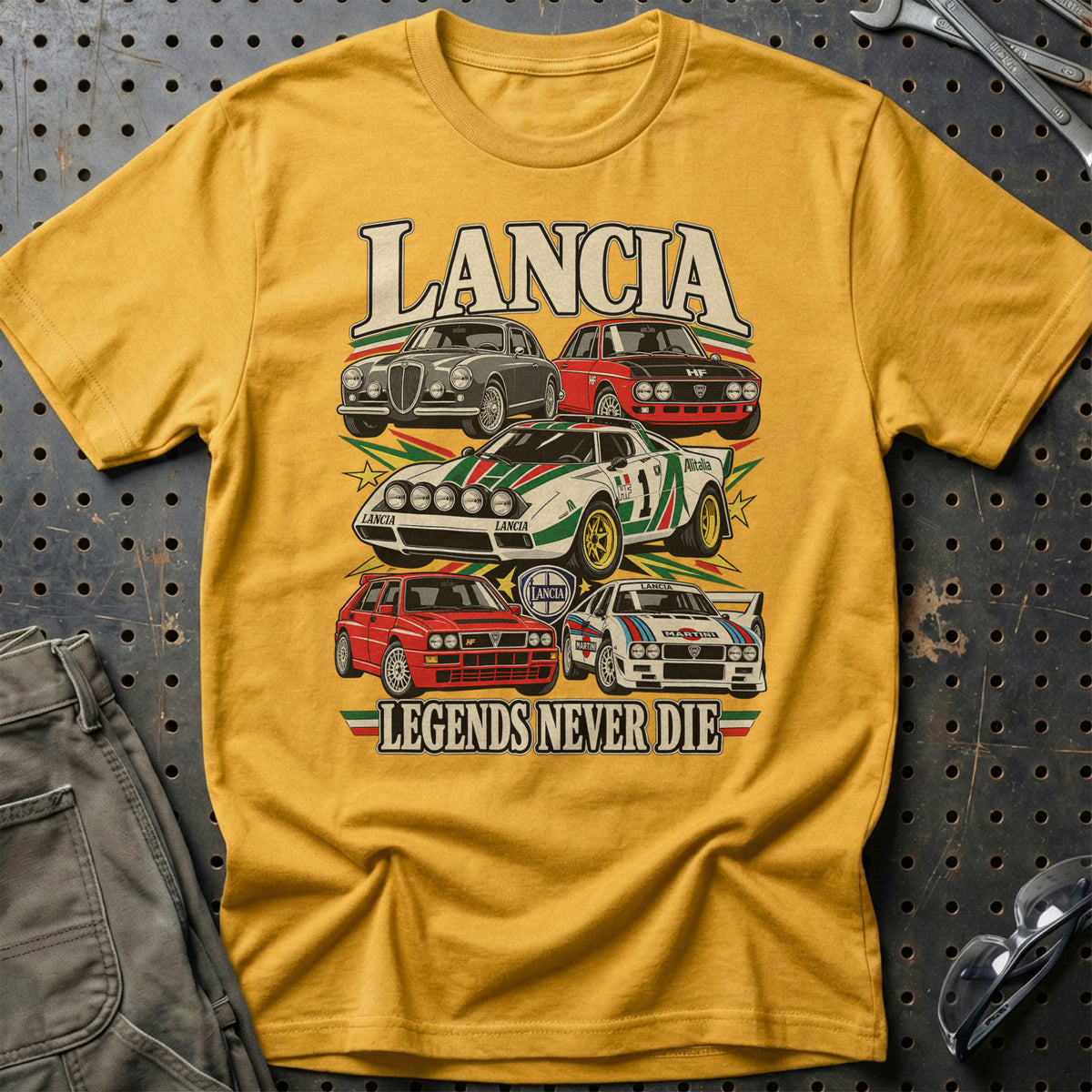 
Produktbillede af Lancia Legends Never Die T-Shirt