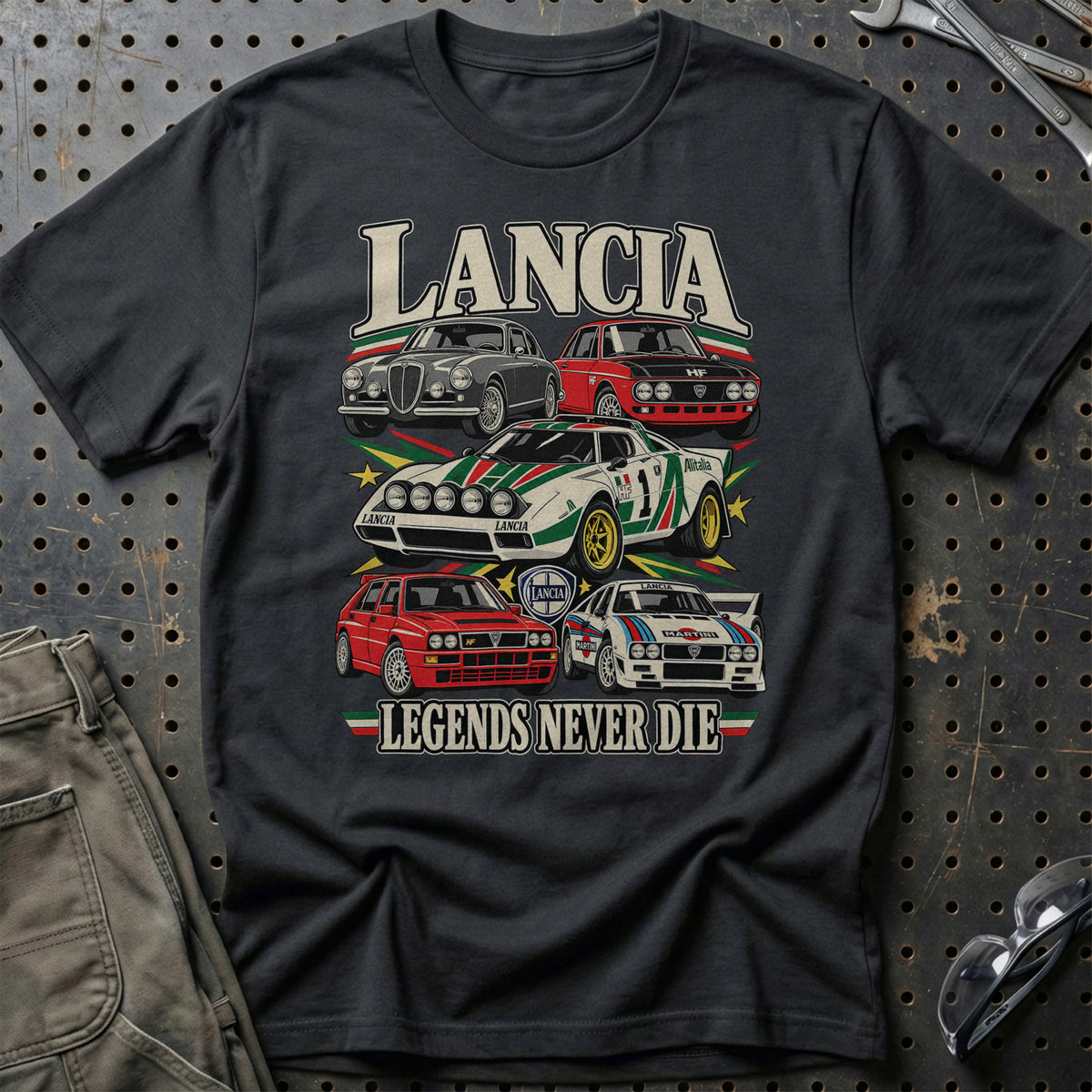 
Produktbillede af Lancia Legends Never Die T-Shirt