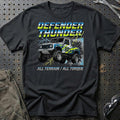 Land Rover Defender Thunder All Terrain All Torque T-Shirt-Beklædning-Land Rover-Sort-S-Garage Culture Shop- garage - man cave - merchandise