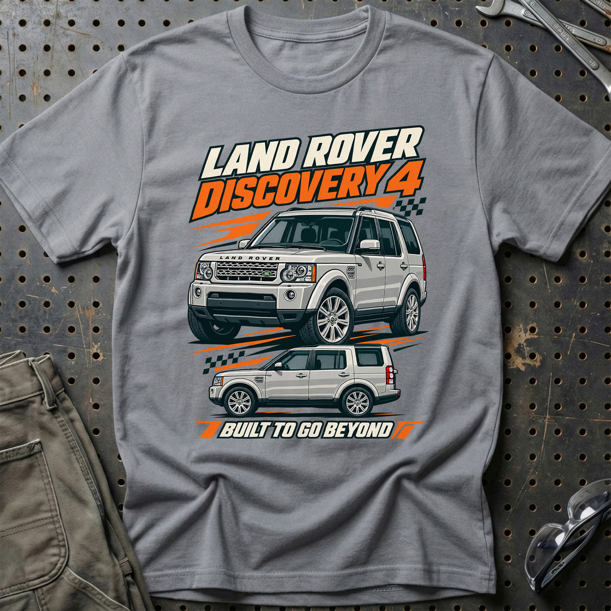 
Land Rover Discovery 4 – Built to Go Beyond – Orange T-Shirt – Grå Sport