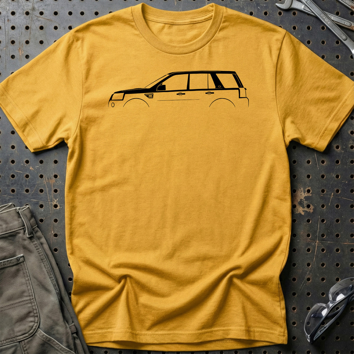 
Land Rover Freelander 2 2006-2015 Silhuet T-Shirt – Guld