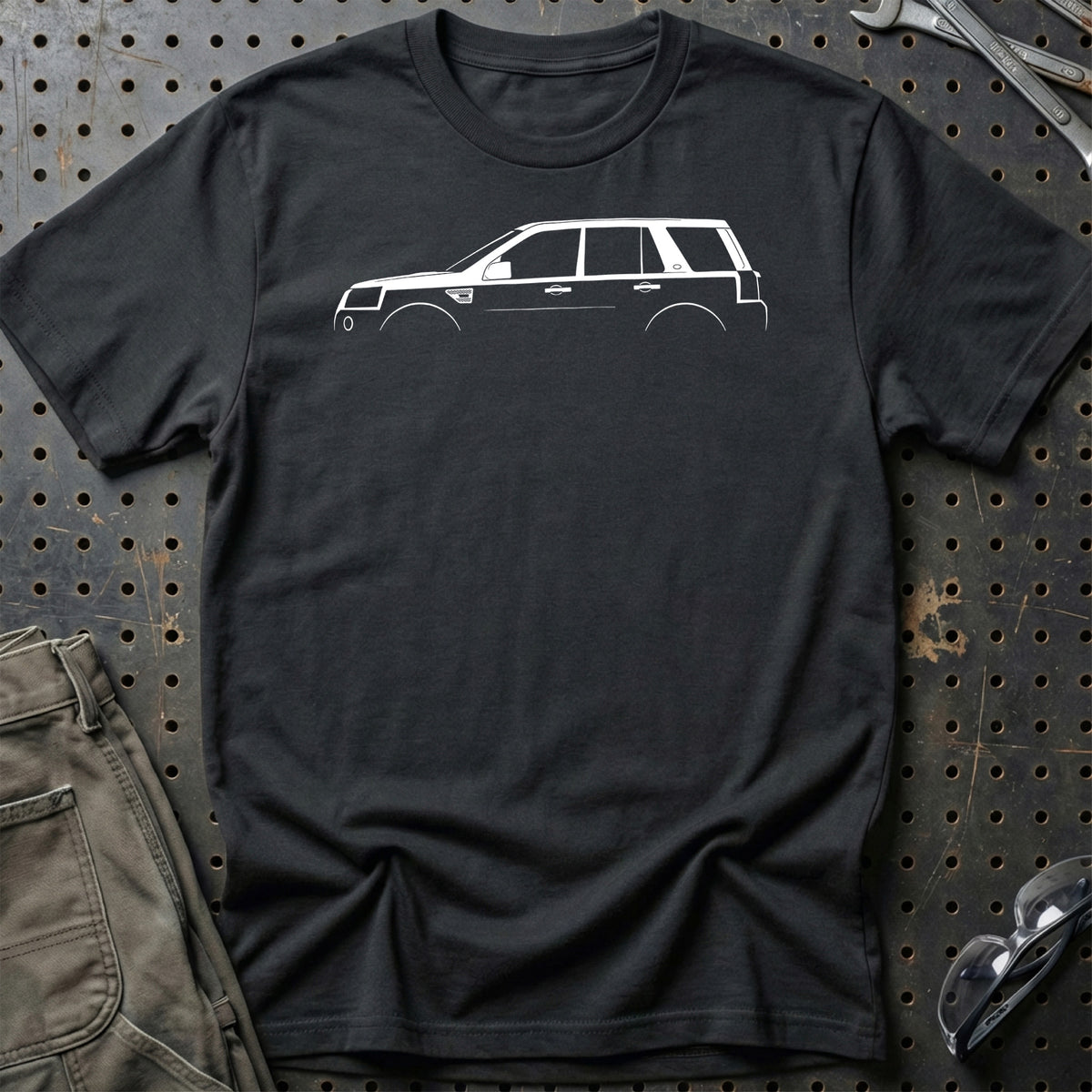 
Land Rover Freelander 2 2006-2015 Silhuet T-Shirt – Sort