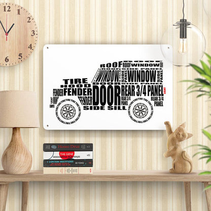 Land Rover Series 1 Skilte, Musemåtte, Dørmåtte , Plakat-Skilte-Land Rover-Garage Culture Shop- garage - man cave - merchandise