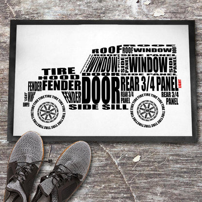 Land Rover Series 1 Skilte, Musemåtte, Dørmåtte , Plakat-Skilte-Land Rover-Garage Culture Shop- garage - man cave - merchandise