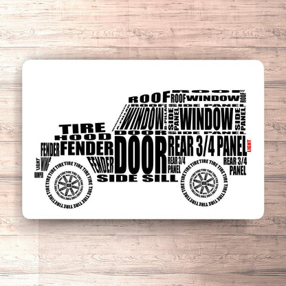 Land Rover Series 1 Skilte, Musemåtte, Dørmåtte , Plakat-Skilte-Land Rover-Garage Culture Shop- garage - man cave - merchandise