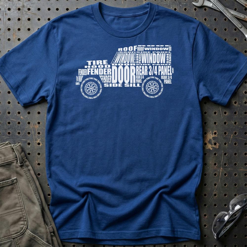 Land Rover Series 1 Unisex T-Shirt , Bomuld-Beklædning-Land Rover-Blå Royal-S-Garage Culture Shop- garage - man cave - merchandise