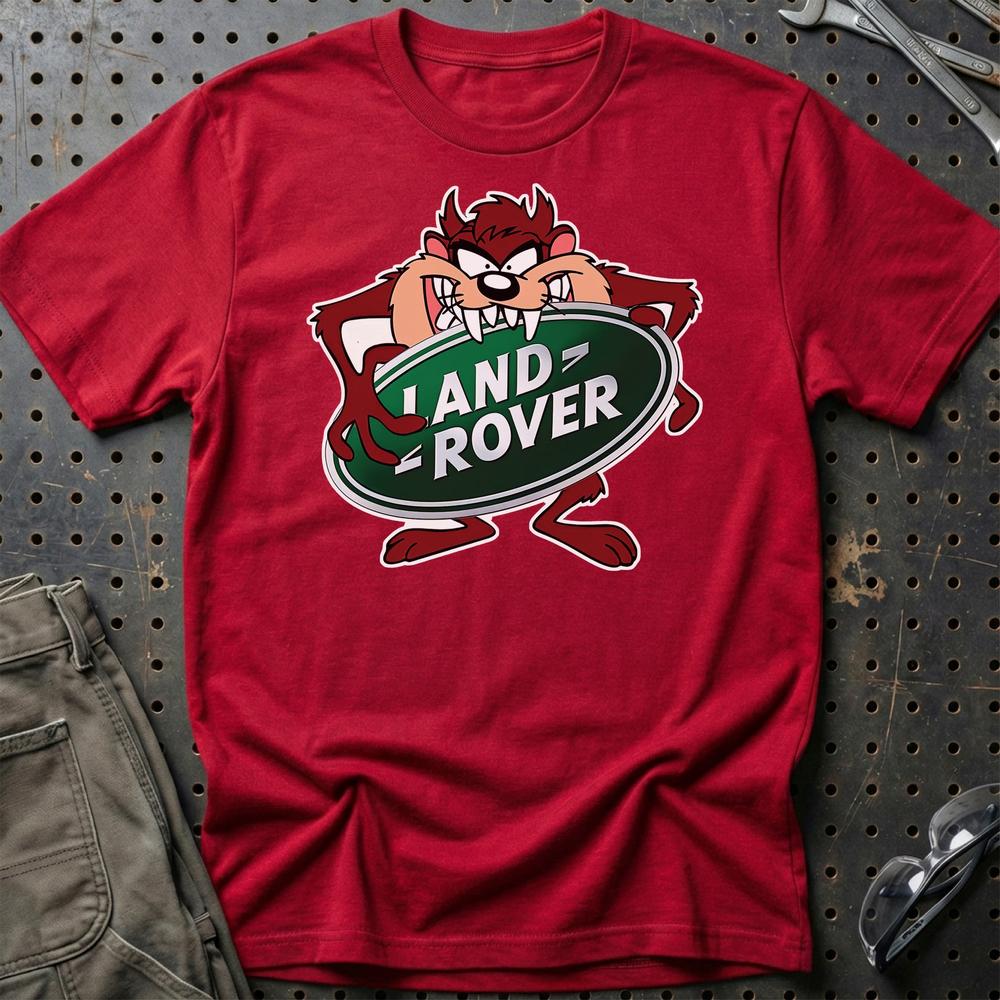 Land Rover TAZ T-Shirt-Beklædning-Land Rover-Rød-S-Garage Culture Shop- garage - man cave - merchandise