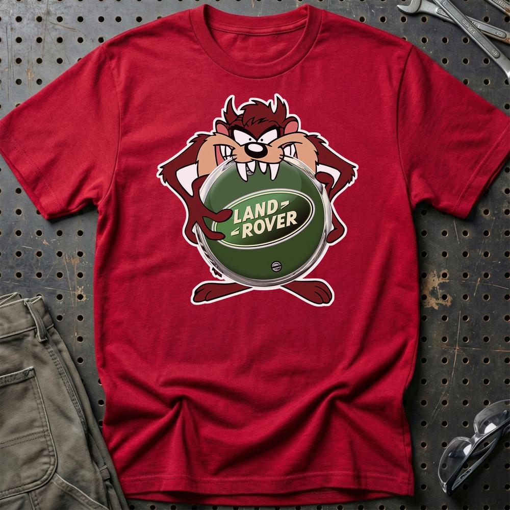Land Rover TAZ T-Shirt-Beklædning-Land Rover-Rød-S-Garage Culture Shop- garage - man cave - merchandise