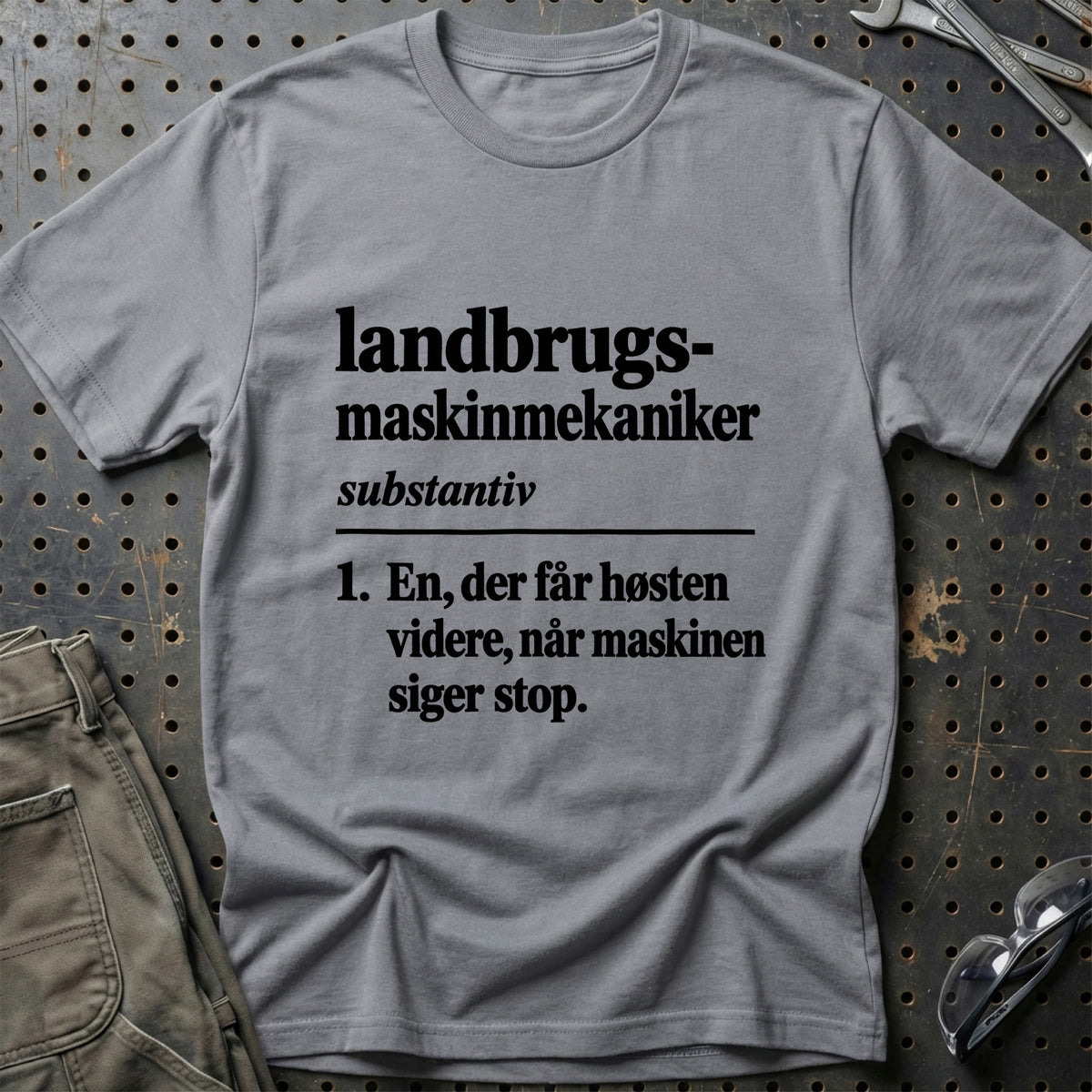 
Landbrugsmaskinmekaniker – Definition T-Shirt – Grå Sport