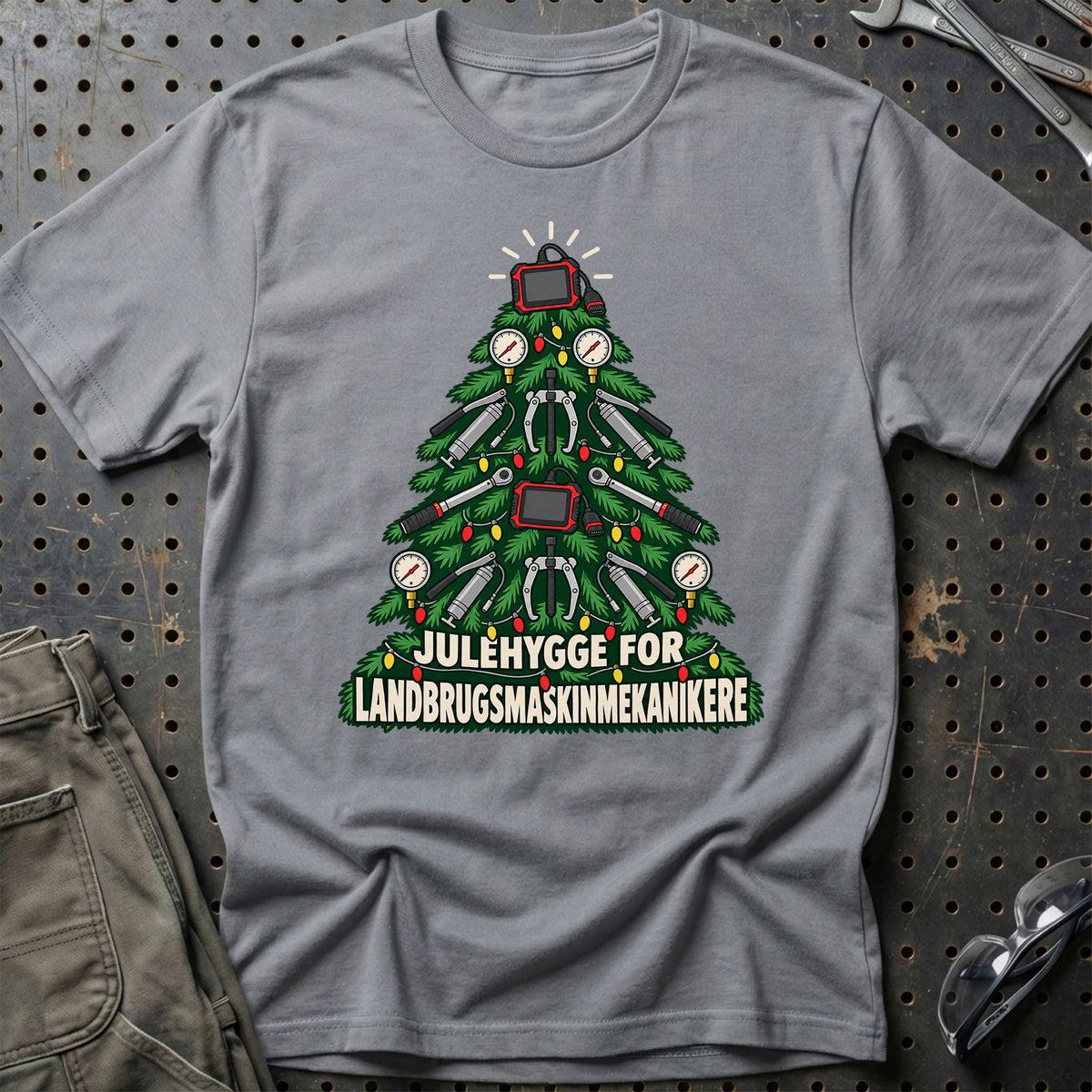 
Landbrugsmaskinmekaniker – Julehygge – Unisex T-Shirt – Grå Sport