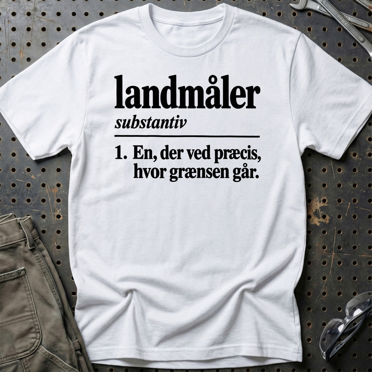 
Landmåler – Definition T-Shirt – Hvid