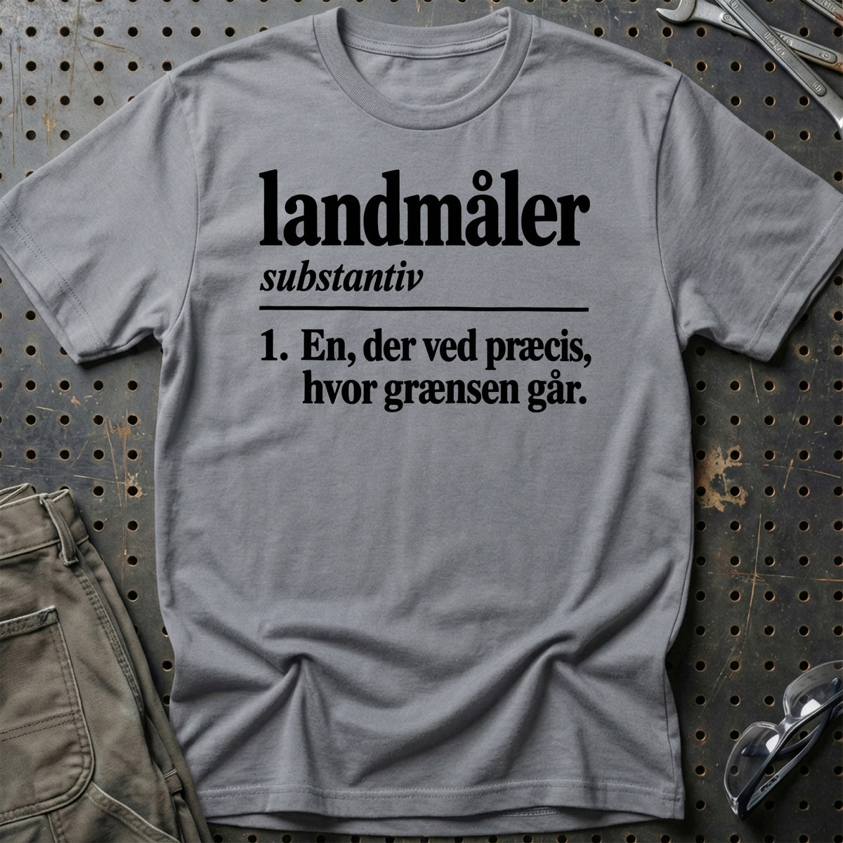 
Landmåler – Definition T-Shirt – Grå Sport