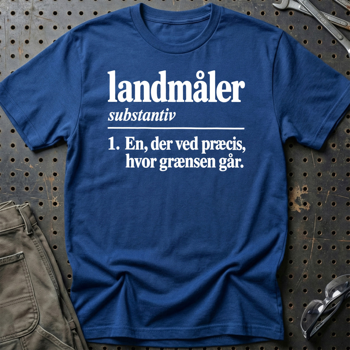 
Landmåler – Definition T-Shirt – Blå Royal