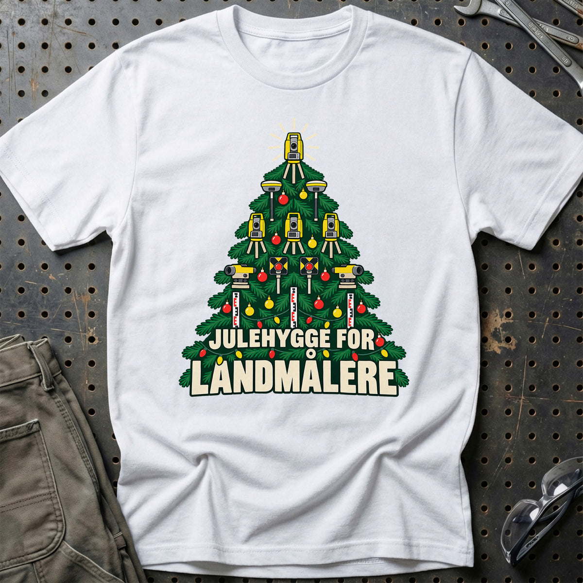 
Landmåler – Julehygge – Unisex T-Shirt – Hvid