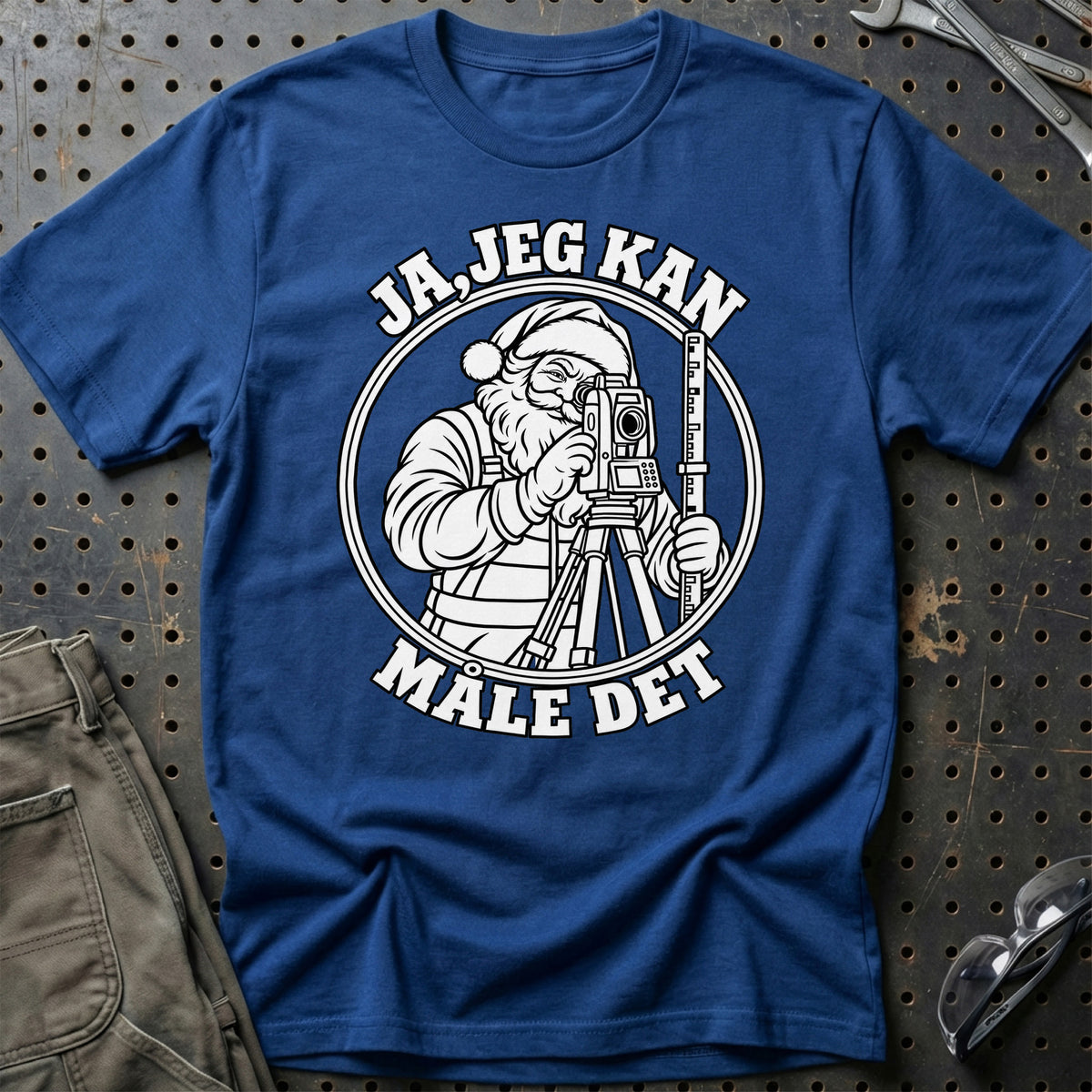 
Landmåler – Santa Kan Det – Jul T-Shirt – Blå Royal