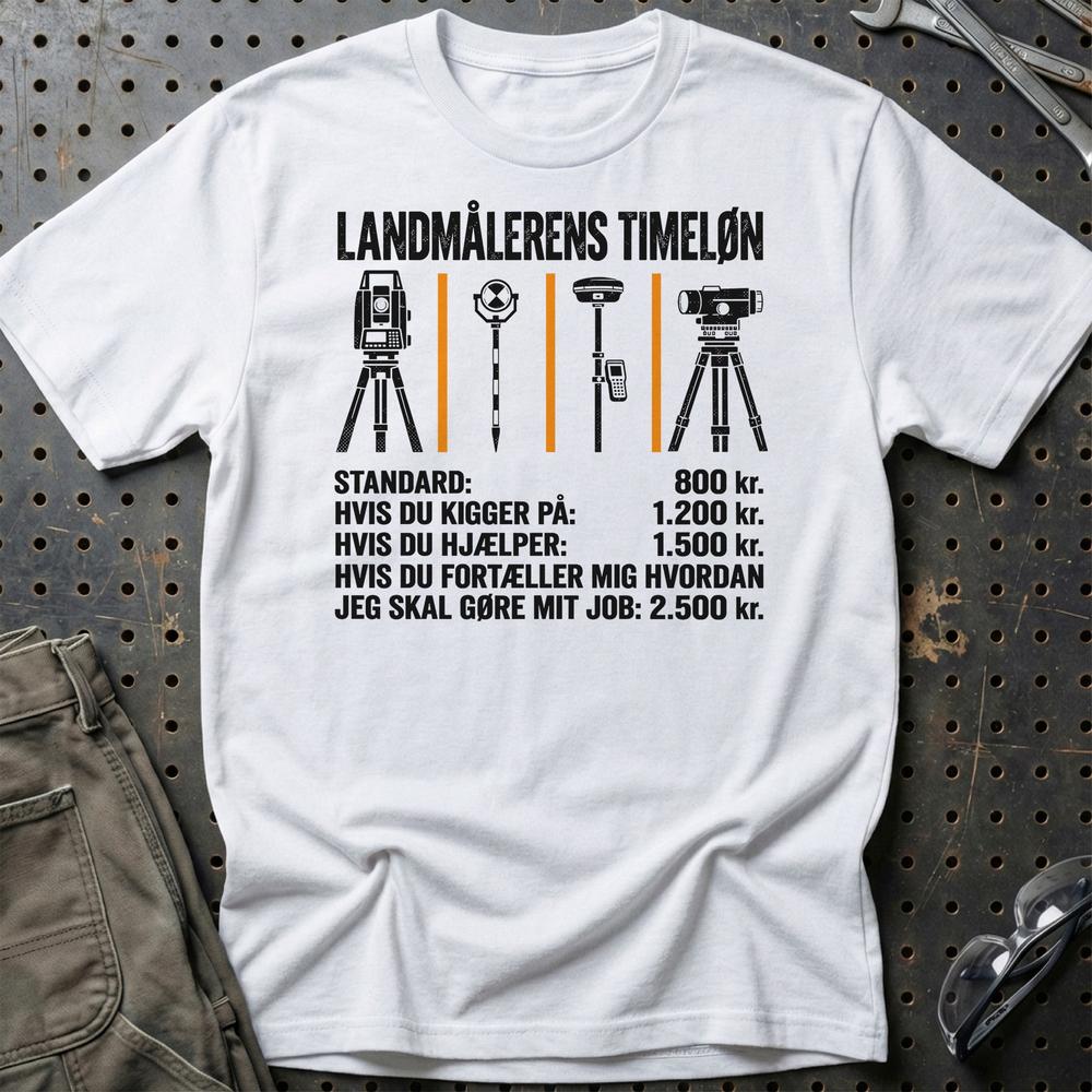 
Produktbillede af Landmålerens Timeløn T-Shirt