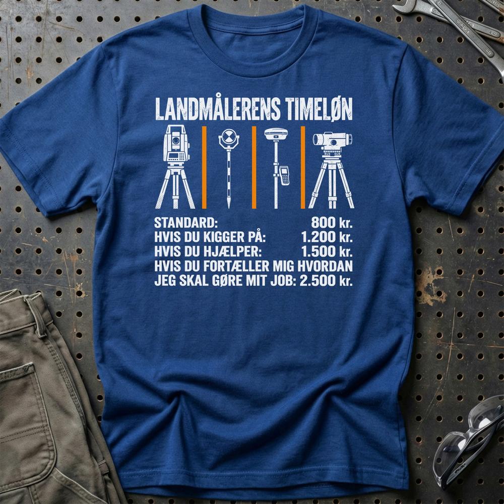 
Produktbillede af Landmålerens Timeløn T-Shirt
