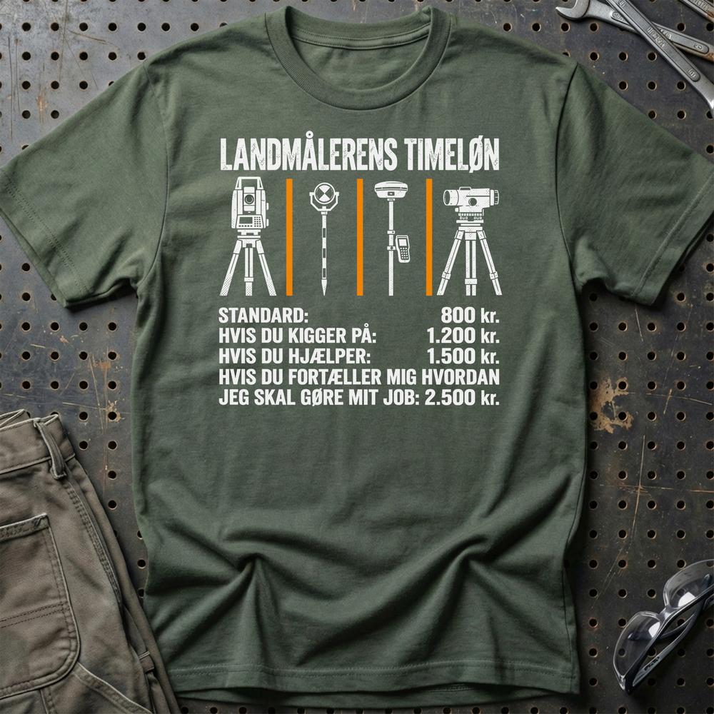 
Produktbillede af Landmålerens Timeløn T-Shirt