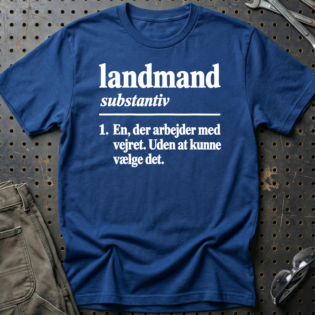 
Landmand – Definition T-Shirt – Blå Royal