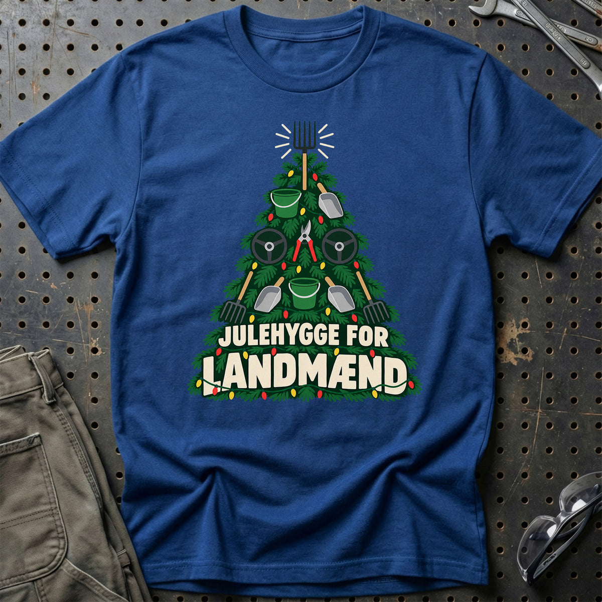 
Landmand – Julehygge – Unisex T-Shirt – Blå Royal