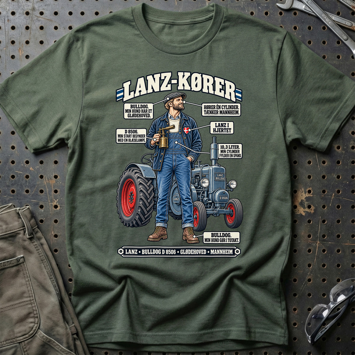 
Lanz-Kører T-Shirt – Grøn Militær