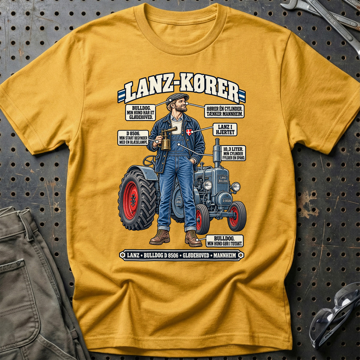 
Lanz-Kører T-Shirt – Guld