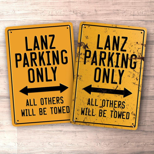 Lanz Parking Only Skilte, Musemåtte, Dørmåtte , Plakat-Parking skilte-Lanz-Garage Culture Shop- garage - man cave - merchandise