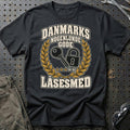 Låsesmed – Danmarks Nogenlunde Gode T-Shirt-Beklædning-Garage Culture-Sort-S-Garage Culture Shop- garage - man cave - merchandise