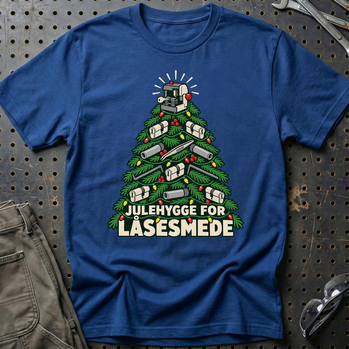 
Låsesmed – Julehygge – Unisex T-Shirt – Blå Royal