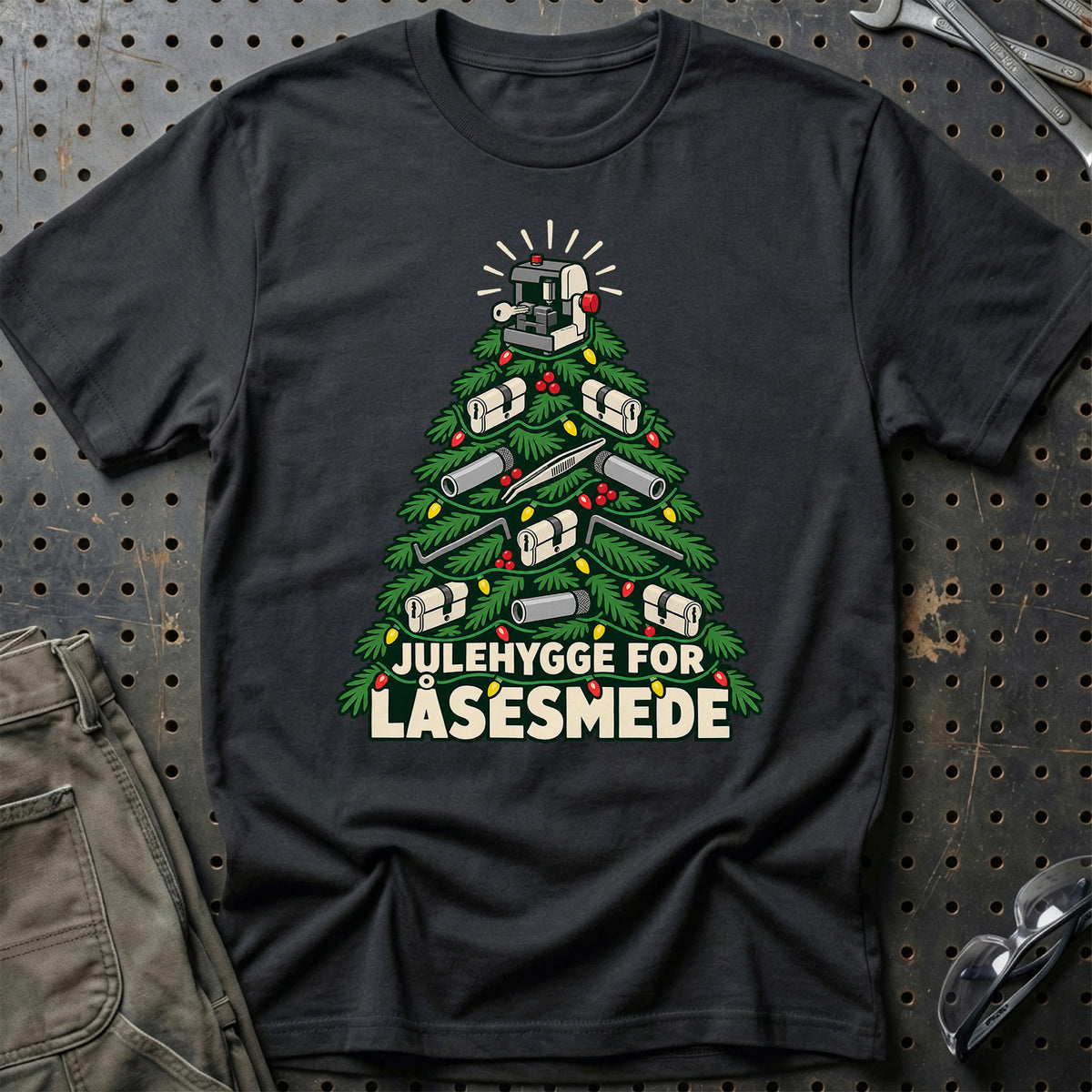 
Låsesmed – Julehygge – Unisex T-Shirt – Sort