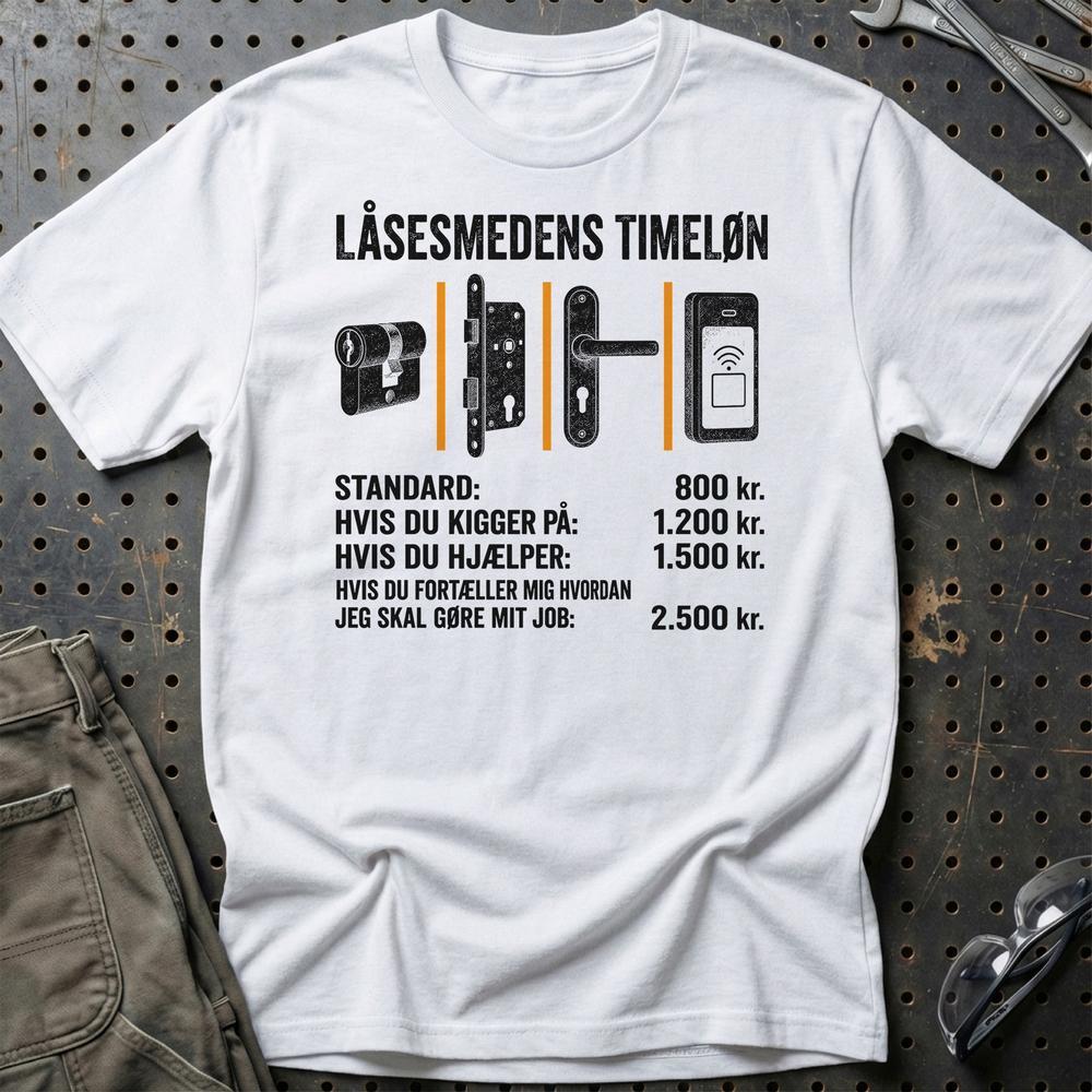 
Produktbillede af Låsesmedens Timeløn T-Shirt