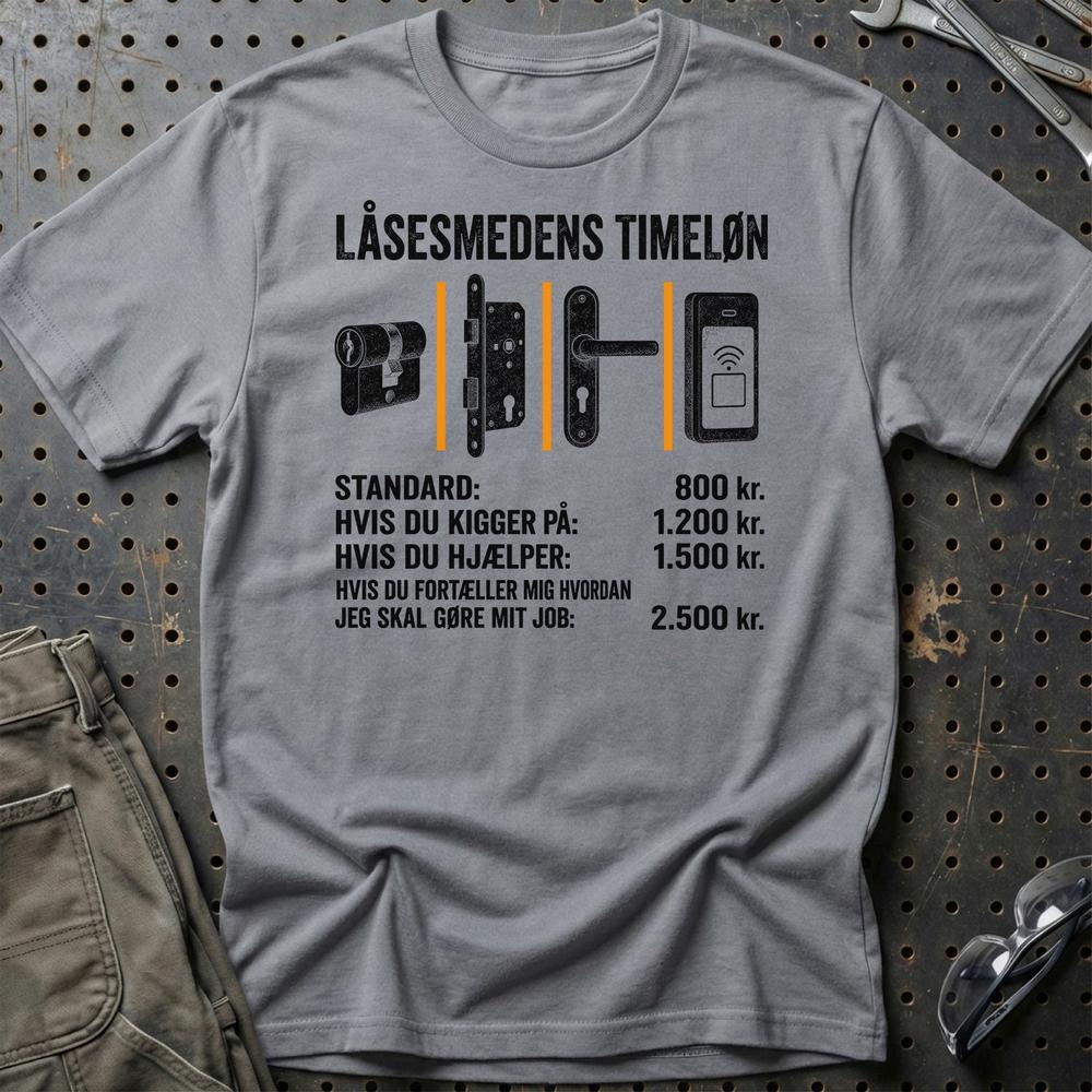 
Produktbillede af Låsesmedens Timeløn T-Shirt