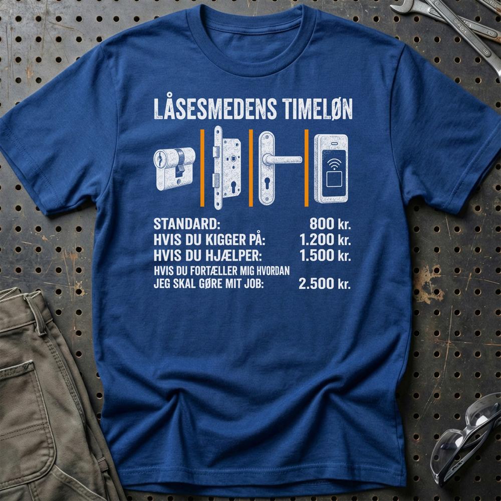 
Produktbillede af Låsesmedens Timeløn T-Shirt