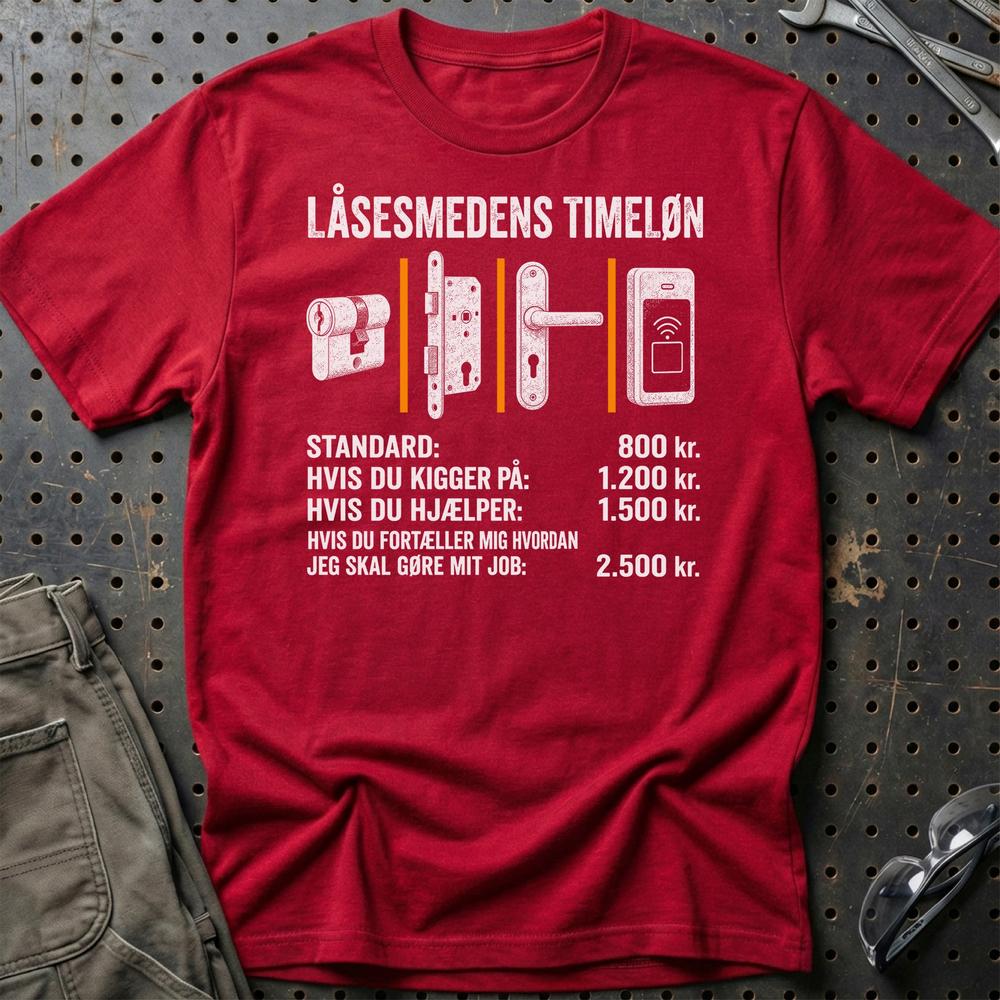 
Produktbillede af Låsesmedens Timeløn T-Shirt