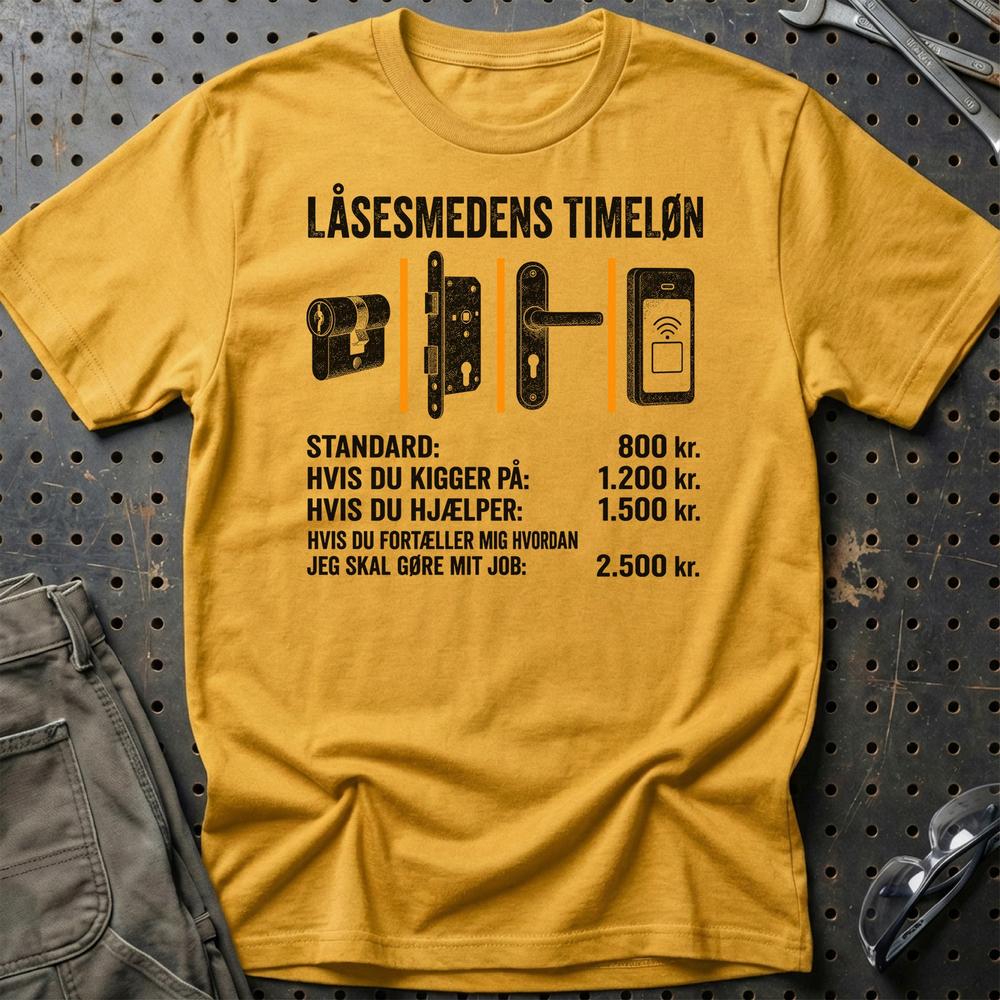 
Produktbillede af Låsesmedens Timeløn T-Shirt