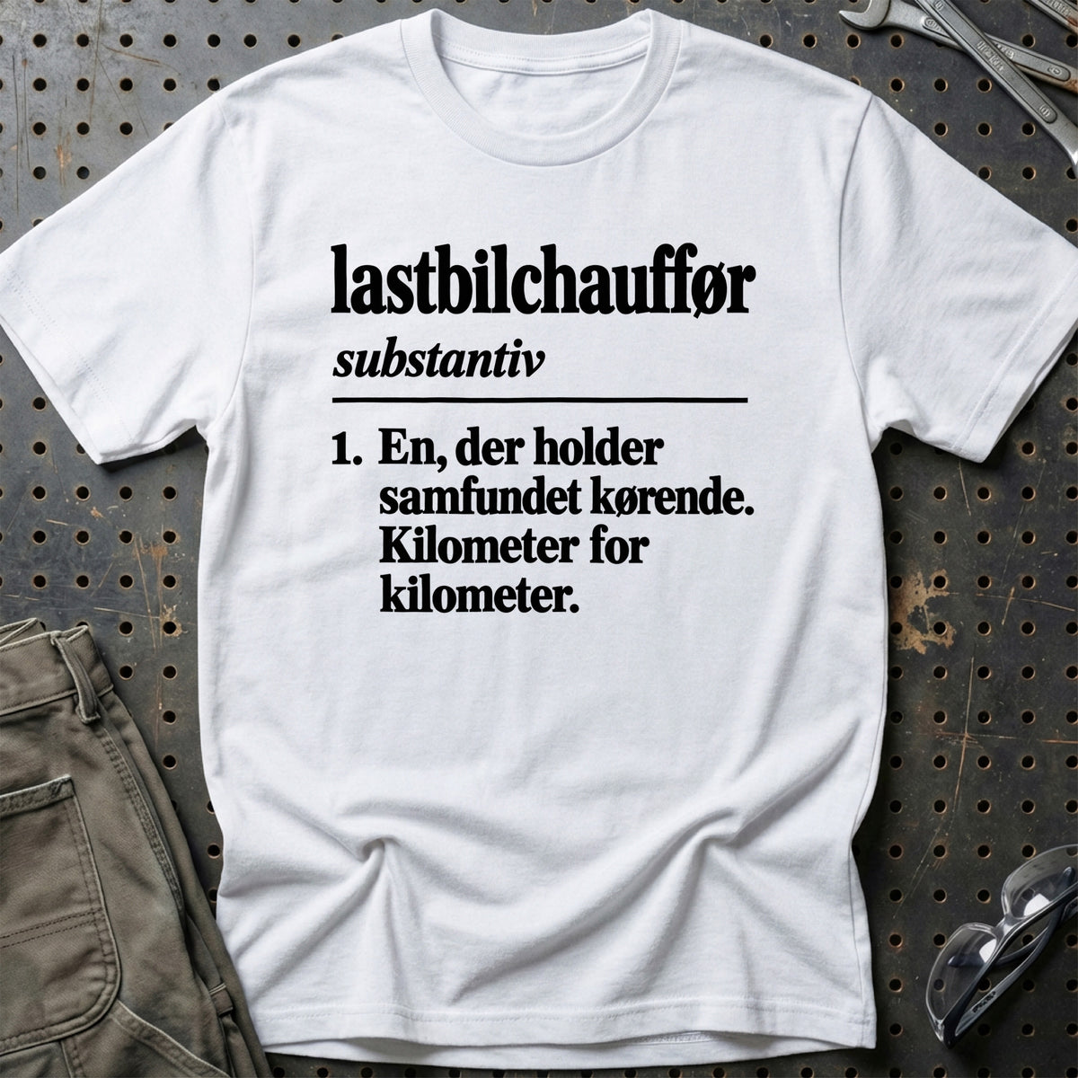 
Lastbilchauffør – Definition T-Shirt – Hvid