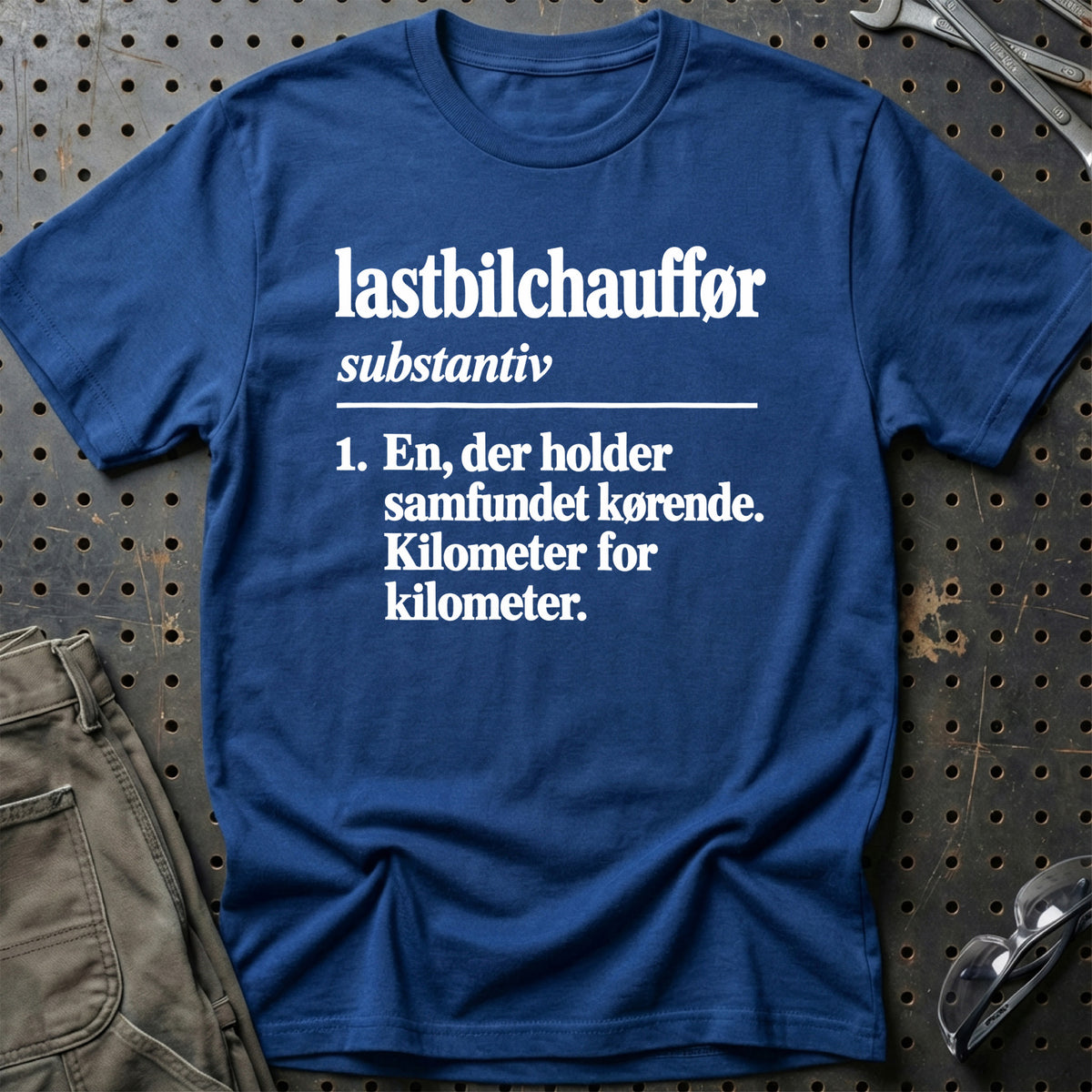 
Lastbilchauffør – Definition T-Shirt – Blå Royal