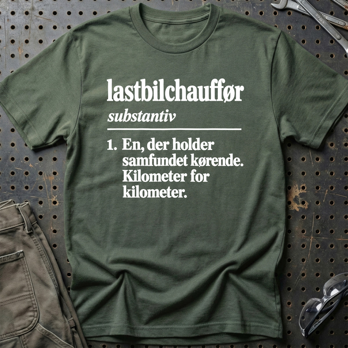
Lastbilchauffør – Definition T-Shirt – Grøn Militær