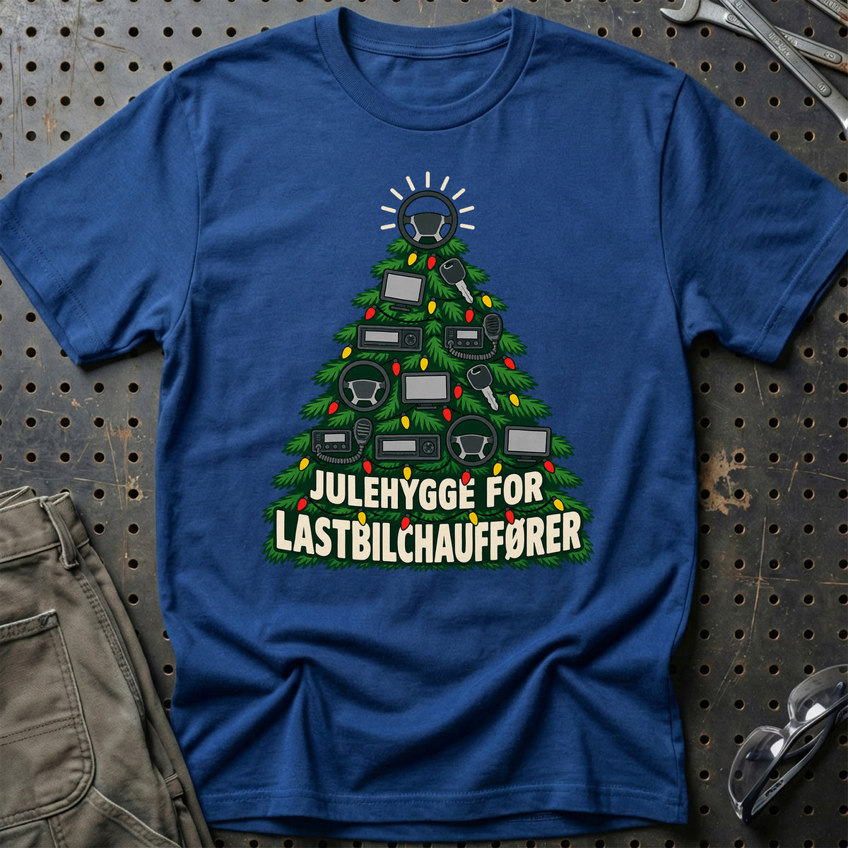 
Lastbilchauffør – Julehygge – Unisex T-Shirt – Blå Royal