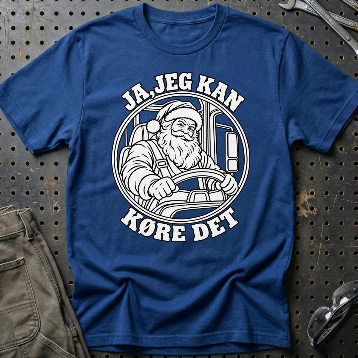 
Lastbilchauffør – Santa Kan Det – Jul T-Shirt – Blå Royal